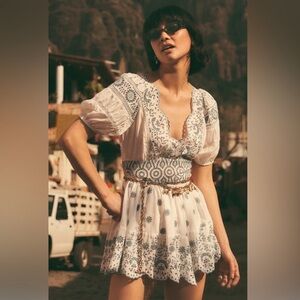 LoveShackFancy Valente Dress Ivory Shores